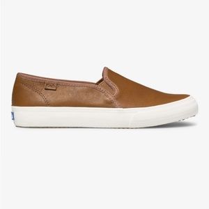 Keds® Women's Double Decker Leather Sneaker Brown